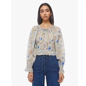 Mother The Doll Face Boho Peasant Cotton Blouse